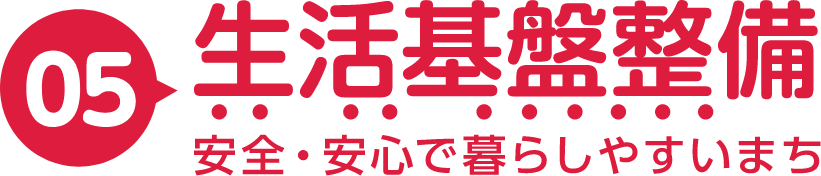 05｜生活基盤整備｜安全・安心で暮らしやすいまち